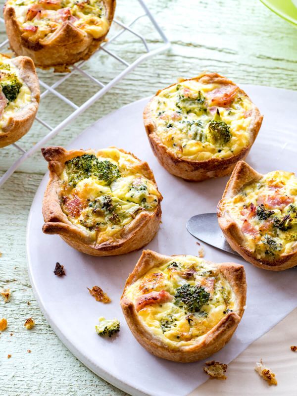 Mini quiches printanières