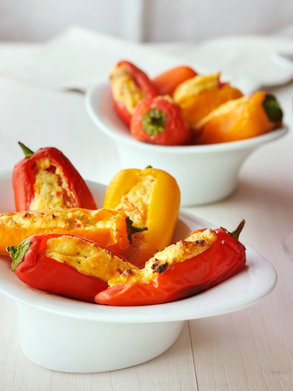 Stuffed snack-size sweet peppers