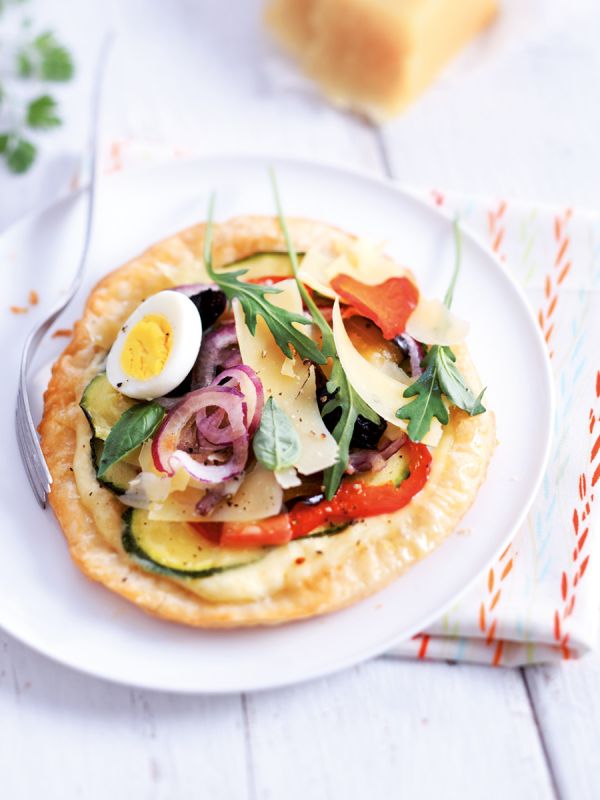 Tartelettes au Sbrinz AOP et légumes grillés